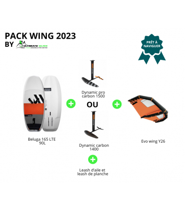 PACK RRD BELUGA 165  LTE + DYNAMIC PRO CARBON 1500 OU DYNAMIC CARBON 1400 + EVO WING Y26