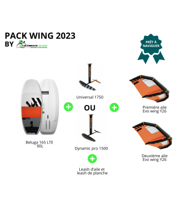 PACK RRD BELUGA LTE + UNIVERSAL 1750 OU DYNAMIC PRO 1500 +  2 EVO WING Y26