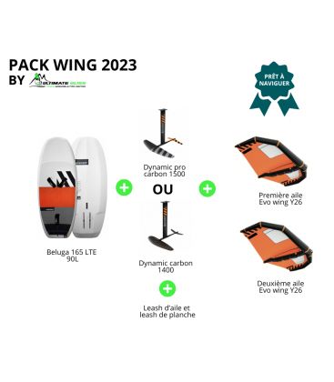 PACK RRD BELUGA 165  LTE + DYNAMIC PRO CARBON 1500 OU DYNAMIC CARBON 1400 + 2*EVO WING Y26